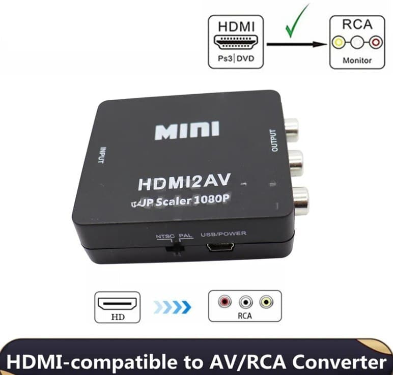 HDMI to 3RCA konvertor adapteri