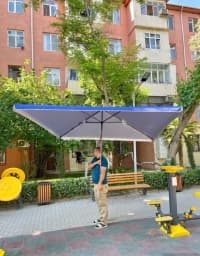 Bağ çətiri Kvadrat, Göy rəng — şəkil 2