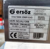 Ersöz Elektrikli və Qazlı Dönər Aparatı — şəkil 13