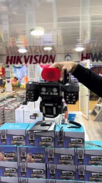 4 linzalı solar panel müşahidə kamerası 360° panoramik — şəkil 5