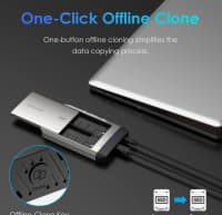 M.2 NVMe SSD Docking Station 20Gbps Dual Bay — şəkil 9