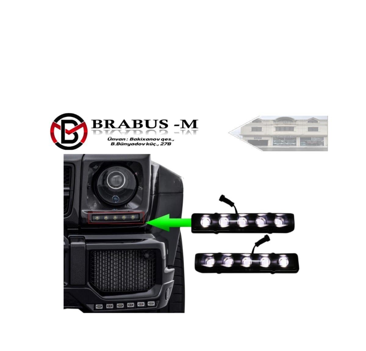 Diod işıqları Mercedes W463