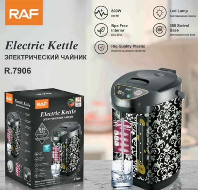 Termopot RAF 6.8L qara