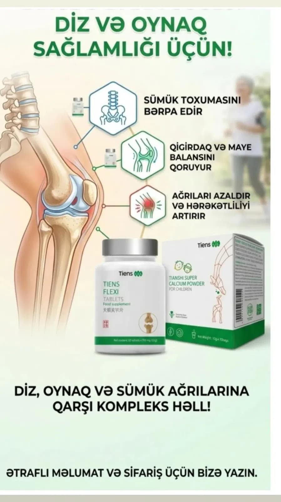 Tiens Flexi oynaq və sümük sağlamlığı üçün qida əlavəsi