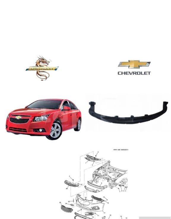Ön bufer altı orta plasması Chevrolet Cruze 2014