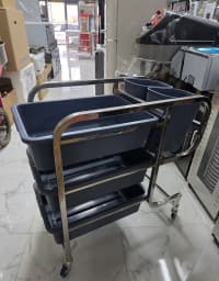 Peşəkar Paslanmayan Polad Servis Arabası — şəkil 10