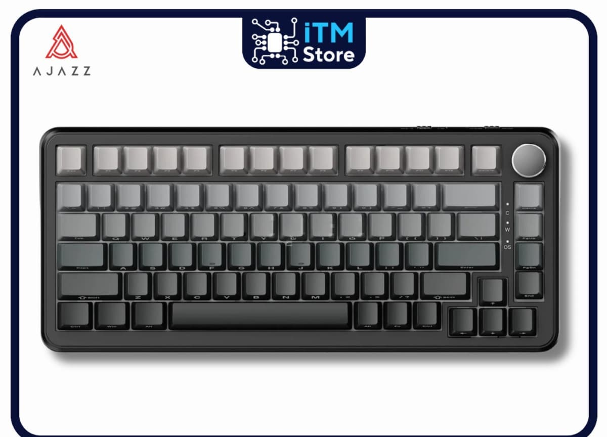 Mexaniki klaviatura Ajazz AK820 Max Side Character Gradient Grey