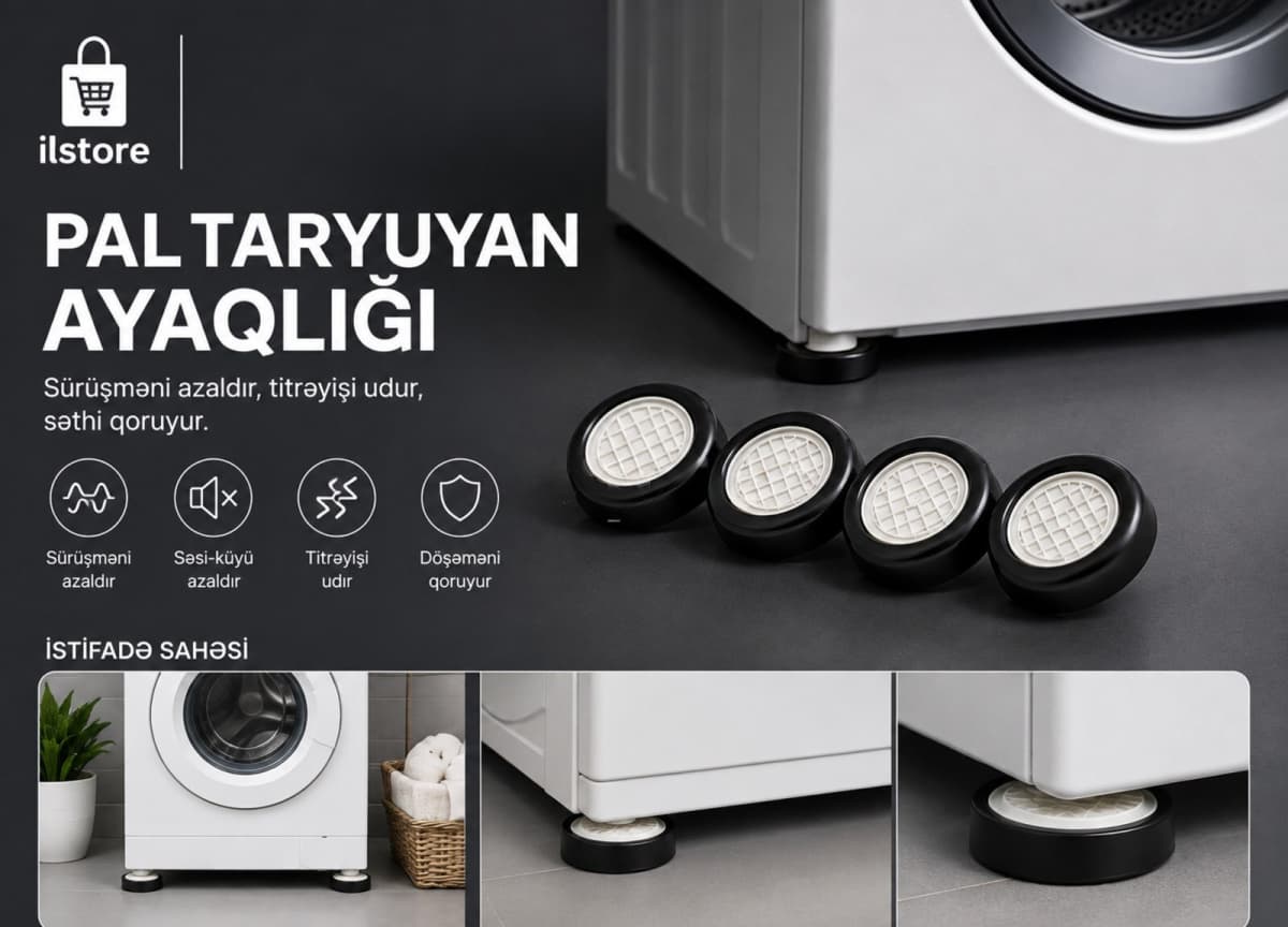 Paltaryuyan maşın üçün anti-vibrasiya ayaqlığı (4-lü dəst)
