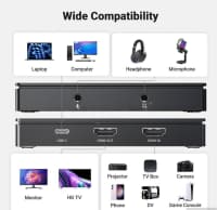Video Capture Kartı Ugreen 4K Dual HDMI Type-C TypeC to HDMI — şəkil 4