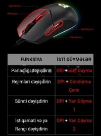 Oyun siçanı MSI Gaming Clutch GM11 Qara — şəkil 12
