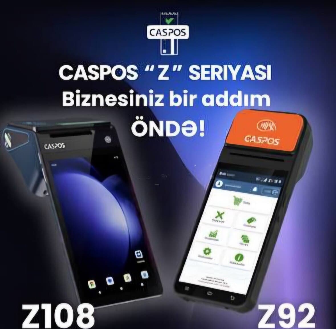 Caspos Z108 və Z92 Yeni Nəsil Onlayn Kassa Aparatı
