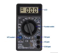 Multimetr DT-832 rəqəmsal voltmetr və ampermetr — şəkil 2