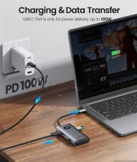 USB-C Hub Orico PW11-6PR 6-in-1 Rose Gold — şəkil 3