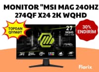 Monitor MSI MAG 274QF X24 24" 2K WQHD 240Hz — şəkil 1