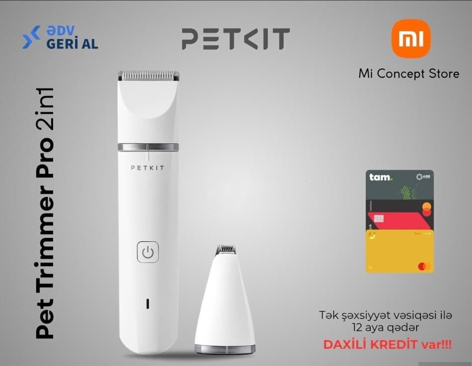 Təraş aparatı Petkit Pet Trimmer Pro 2in1