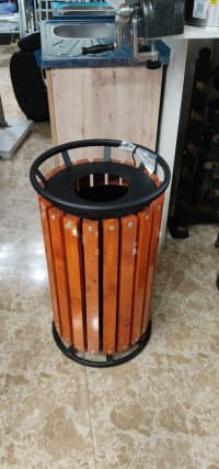 Tullantı qabı taxta materialdan — şəkil 2