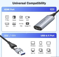 Video capture card 4K HDMI to Type-C Type-C to HDMI — şəkil 3