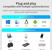 Type-C Hub 5in1 adapter — şəkil 5