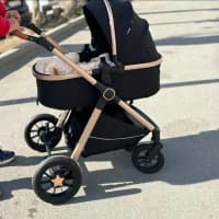 Uniseks uşaq arabası, Qara rəng — şəkil 3