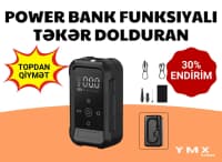 Avtomobil kompressoru və jumper starter QA007 — şəkil 3