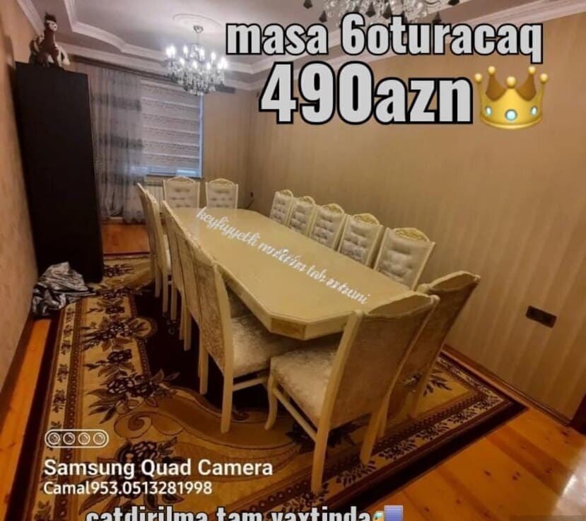 Masa-stul dəsti, Qarışıq rəng