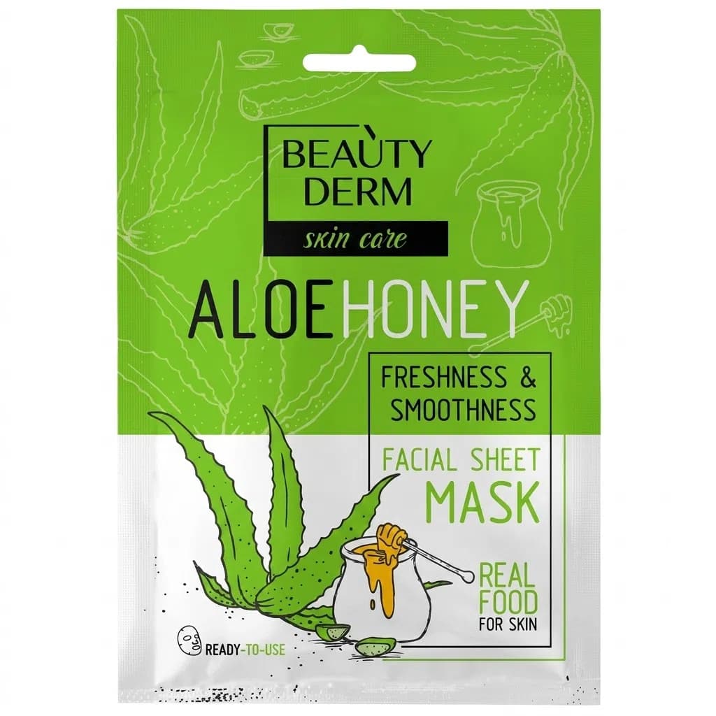 Beautyderm Aloe Honey Üz üçün Parça Maska, 25 ml