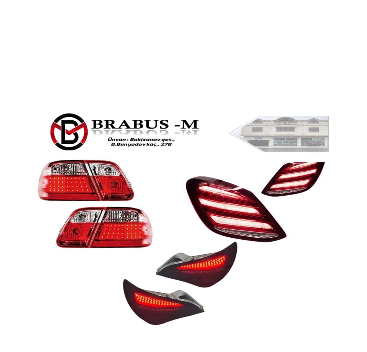 Stop işıqları Mercedes modelləri üçün
