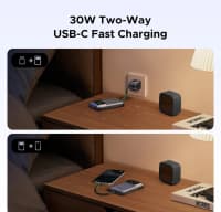 10,000 mAh powerbank, Boz rəng — şəkil 4