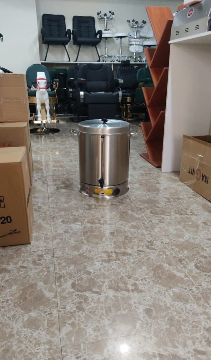 Samovar Paslanmayan polad material