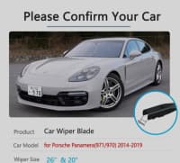 Ön şüşə siləcəkləri Porsche Panamera 2012-2020 — şəkil 2