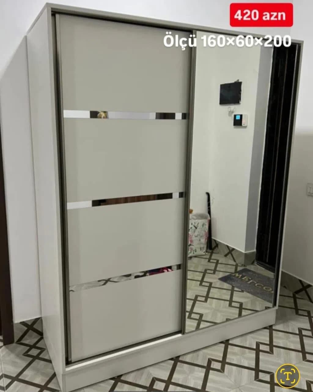 Kupe dolab sifarişlə hazırlanır