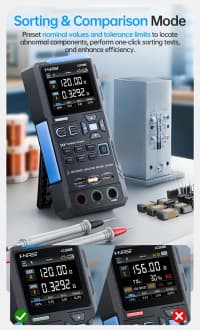 LCR test cihazı, elektron komponent ölçmə aləti — şəkil 19