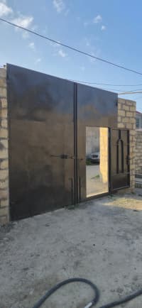 Металлические ворота для двора — şəkil 4