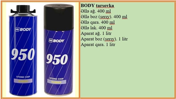 BODY sprey pas əleyhinə tarsovka
