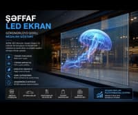 Şəffaf LED Ekran Reklam Sistemi — şəkil 1