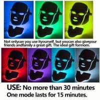 LED üz maskası 7 rəngli kosmetik cihaz — şəkil 7