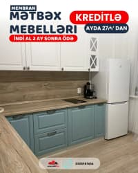 Membran mətbəx mebeli kreditlə — şəkil 7
