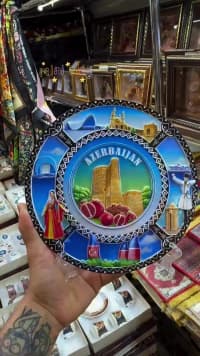 Azərbaycan mövzulu keramika suvenir boşqablar — şəkil 3