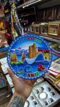 Azərbaycan mövzulu keramika suvenir boşqablar — şəkil 5