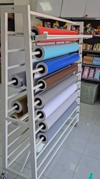 Rulonlar üçün çoxsəviyyəli metal stend — şəkil 15