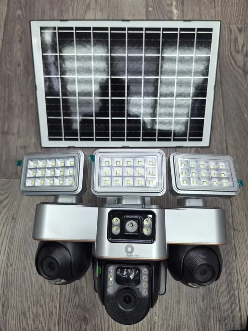 4G Solar PTZ Kamera, 12MP 4K, Simsiz, Günəş Panelli