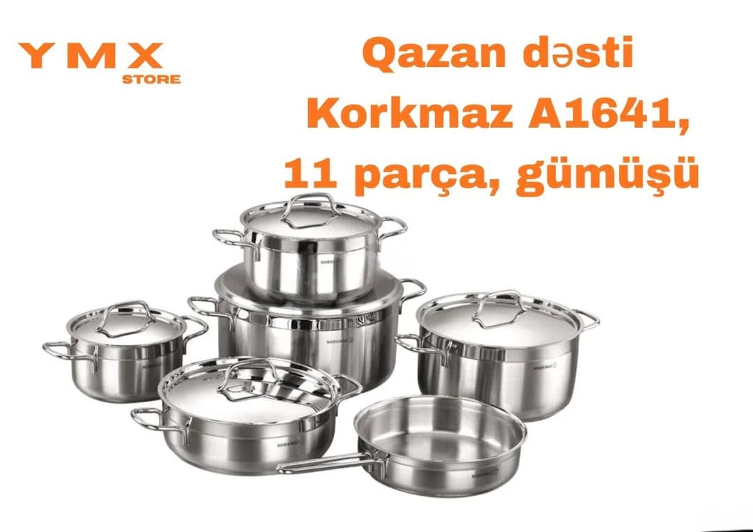 Qazan Paslanmayan polad material, Gümüşü rəng