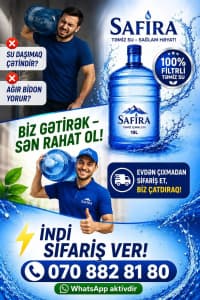 Safira Su - 19 L Təbii Mənbə Suyu — şəkil 8