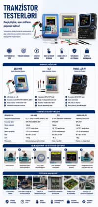 Tranzistor testeri, elektron komponent ölçü cihazı — şəkil 2