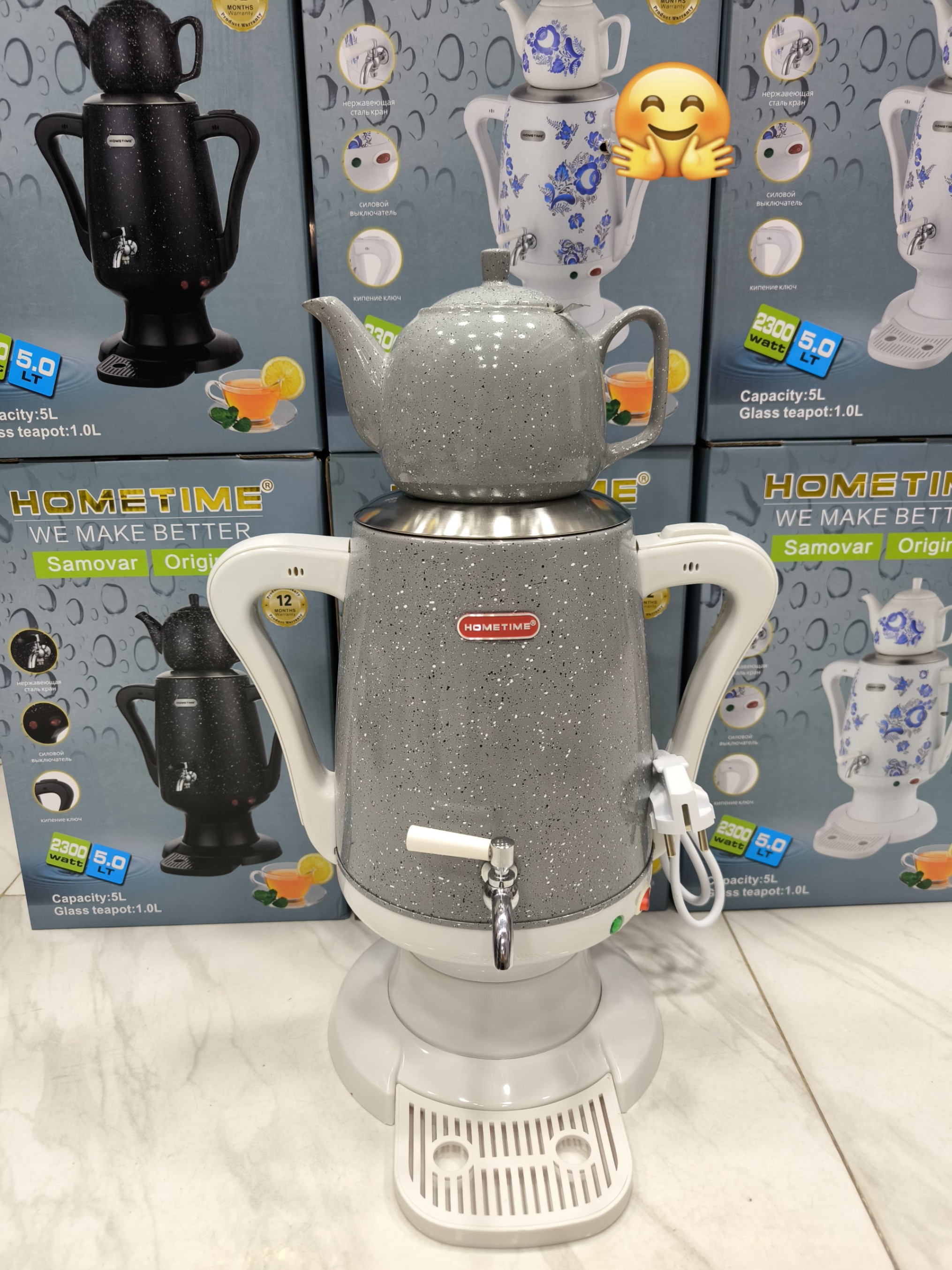 Paslanmayan polad material samovar — şəkil 3