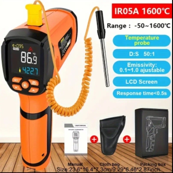 Təmassız sənaye termometri MESTEK IR-05A — şəkil 3