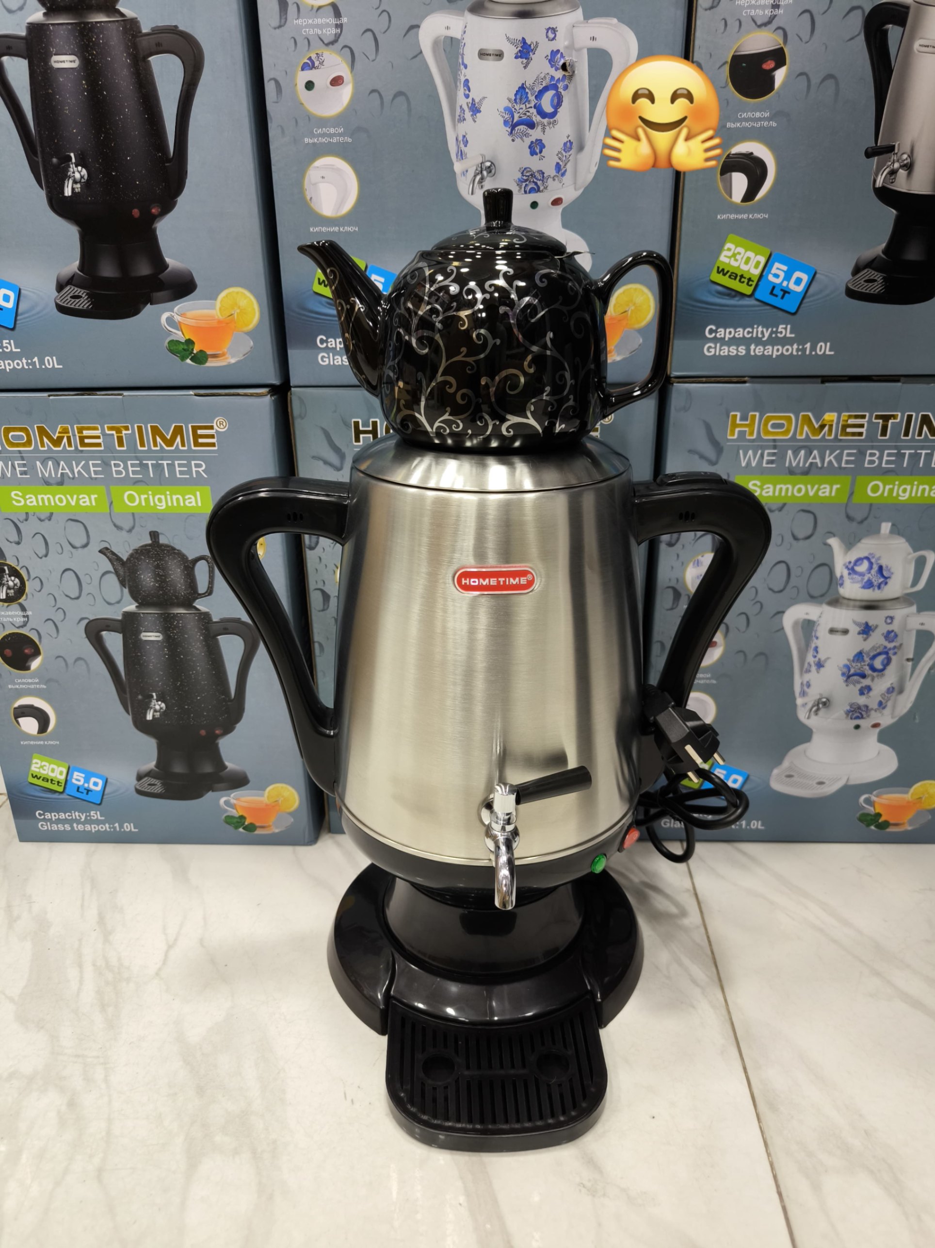 Paslanmayan polad material samovar — şəkil 4