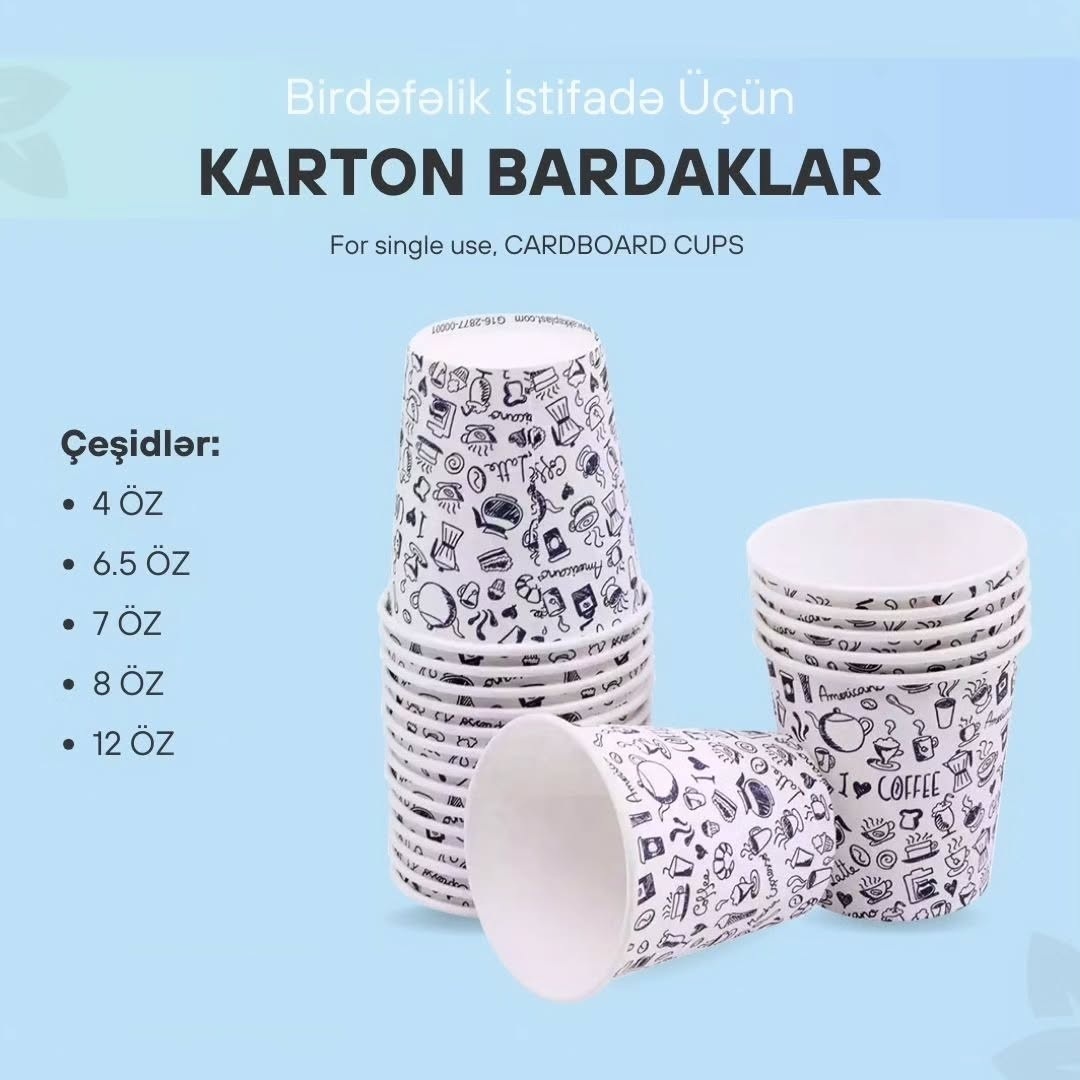 Birdəfəlik kağız stəkanlar — şəkil 1