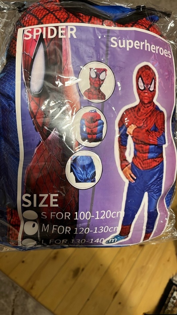 Spiderman geyimi — şəkil 1