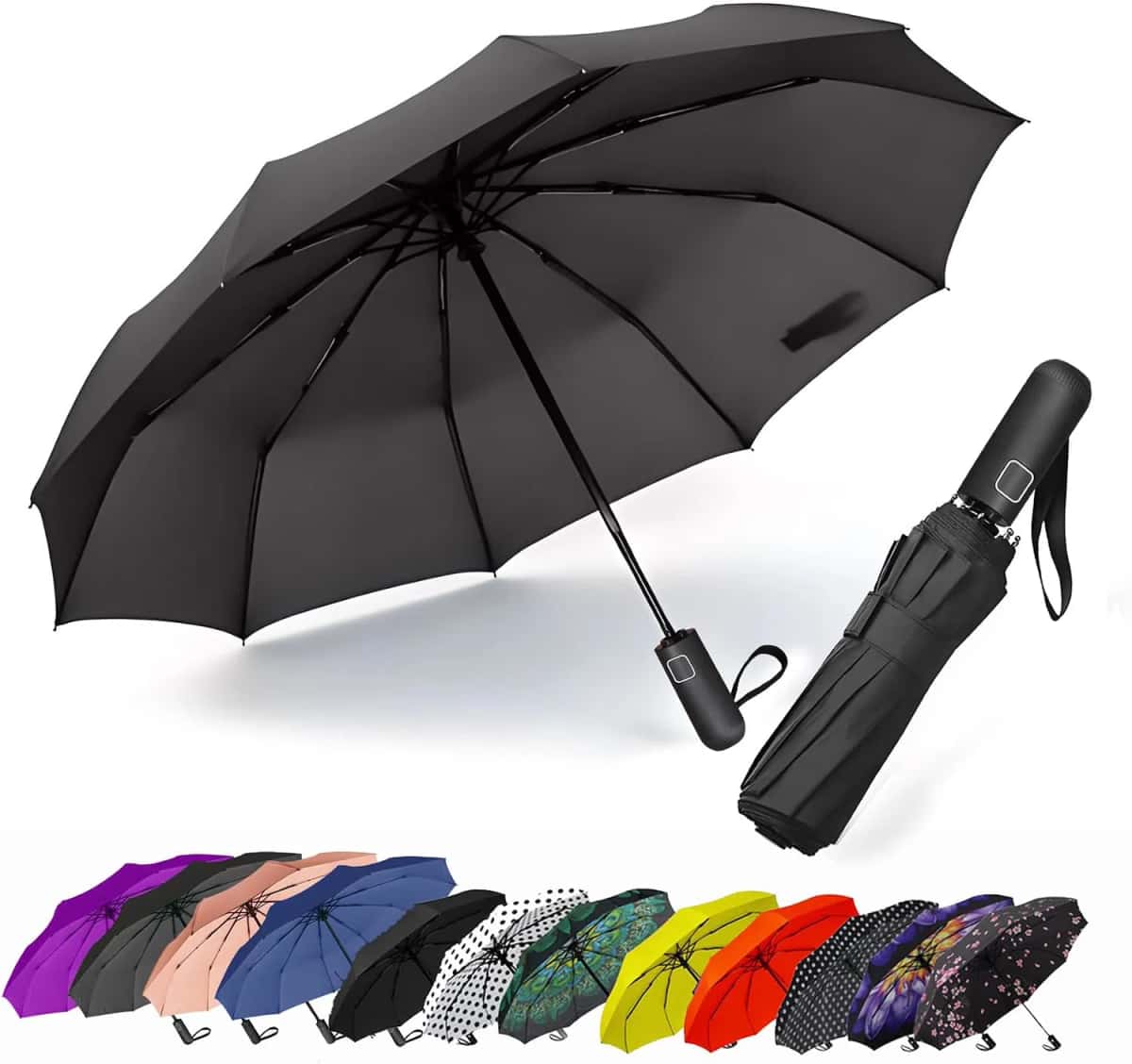 Looking for a foldable black umbrella - Tenderyard